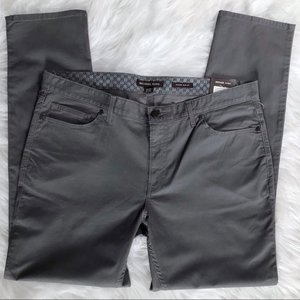 Michael Kors grey slim fit Parker pants size 36.